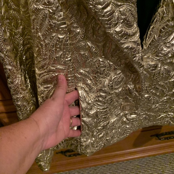 Michael Kors shilted gold baraque jacket - Picture 4 of 9